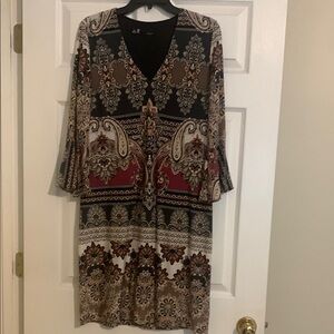 Leslie Fay Patterned Dress